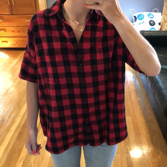 NWT Madewell Flannel Courier Shirt Buffalo Check - Picture 10 of 11